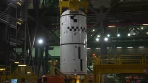 Artemis I LH Forward Segment Stacking